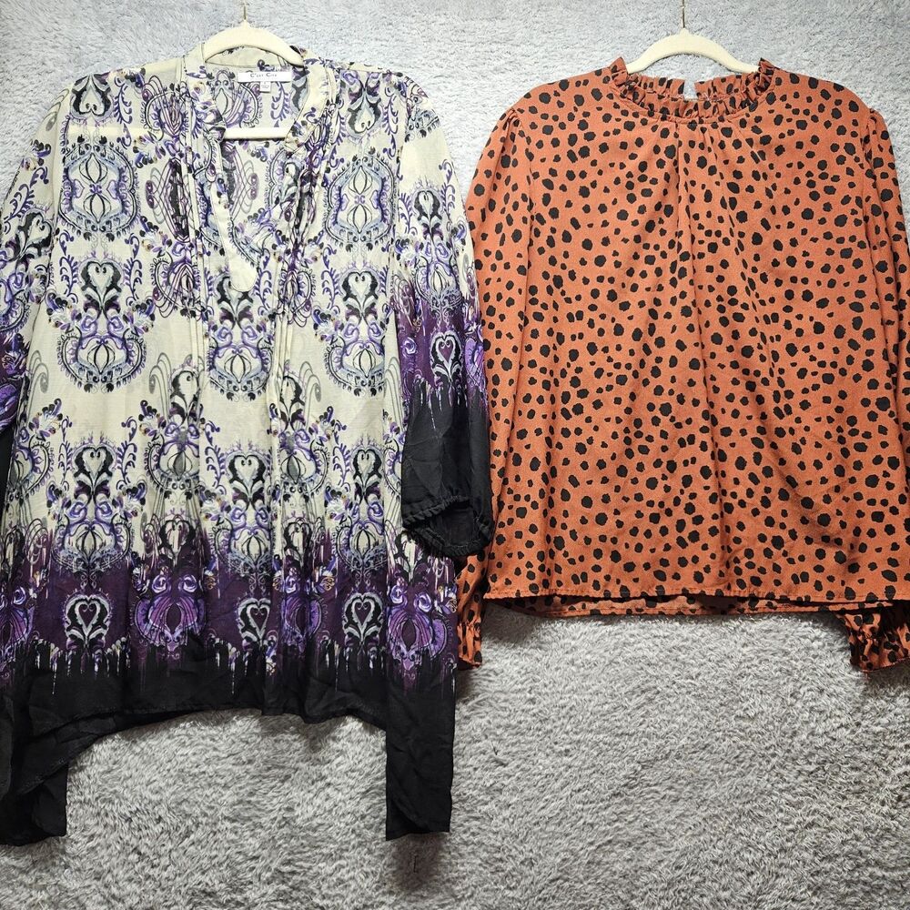 Womens Business Casual Shirt Bundle Size Large Blouse Workwear - Picture 2 of 16